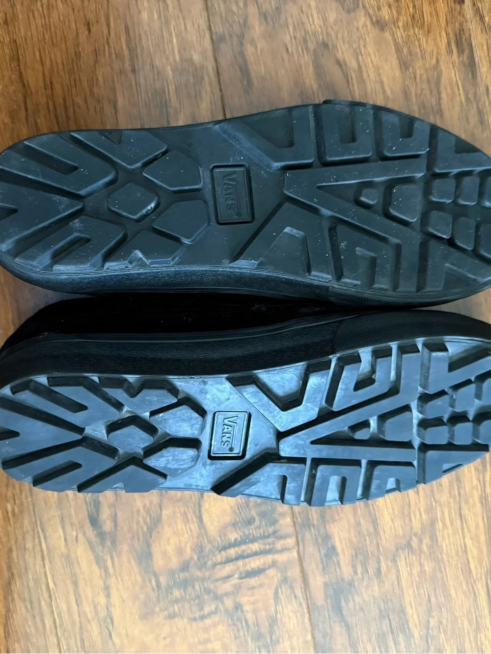 Vans Black Velvet Penny Loafers